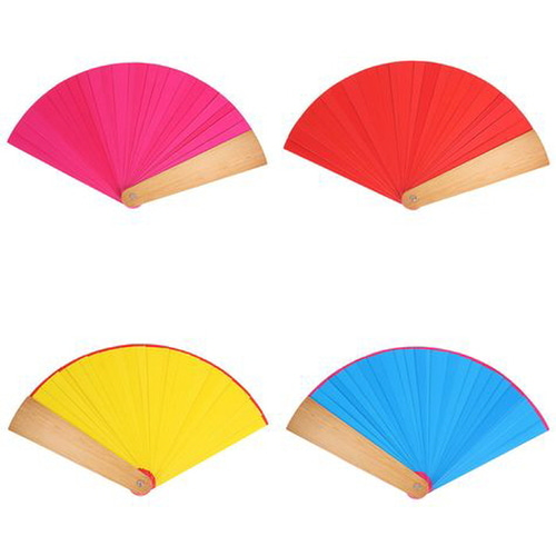 칼라체인지부채(4색)보급형(실크별도)  Color Change Fan (4 color)