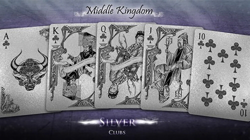 Middle Kingdom (Silver) Playing Cards Printed