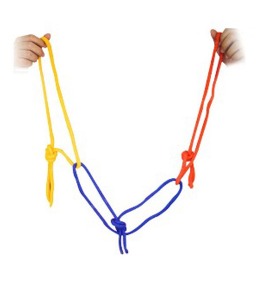 3색링킹로프(세줄고리로프) [해법제공]   Three Color Rope