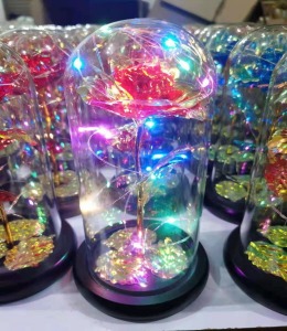 선물용 LED조명 꽃 무드등 수면등 (건전지겸용USB 케이블버젼)